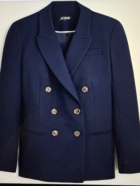 NWT J Crew Double-breasted blazer in four-season stretch